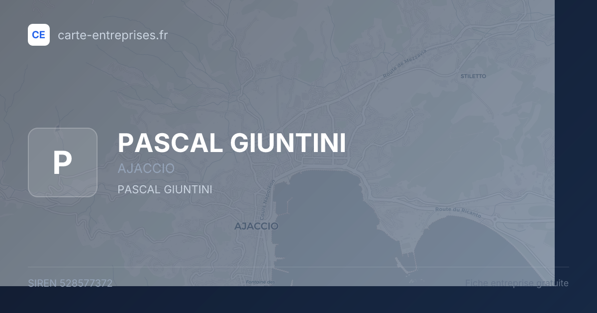 PASCAL GIUNTINI — 528577372 — fiche entreprise