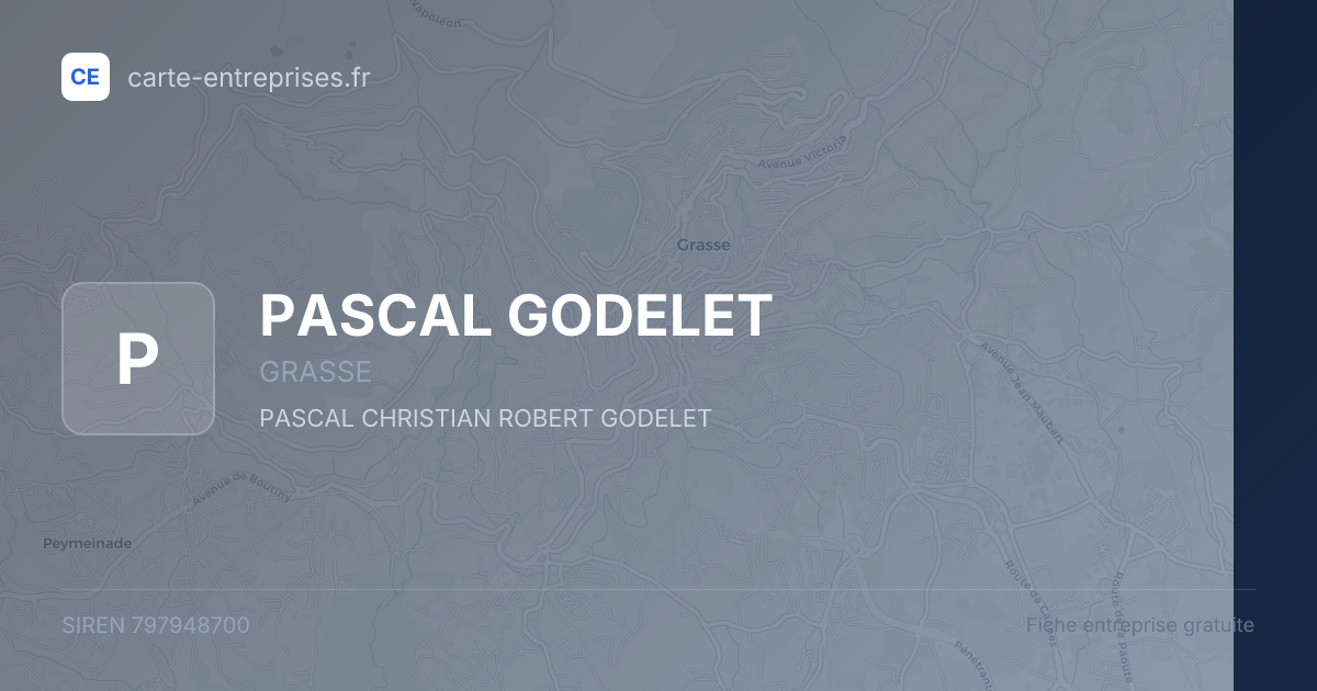 PASCAL GODELET — 797948700 — fiche entreprise