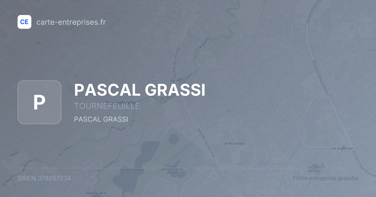 PASCAL GRASSI — 378657274 — fiche entreprise