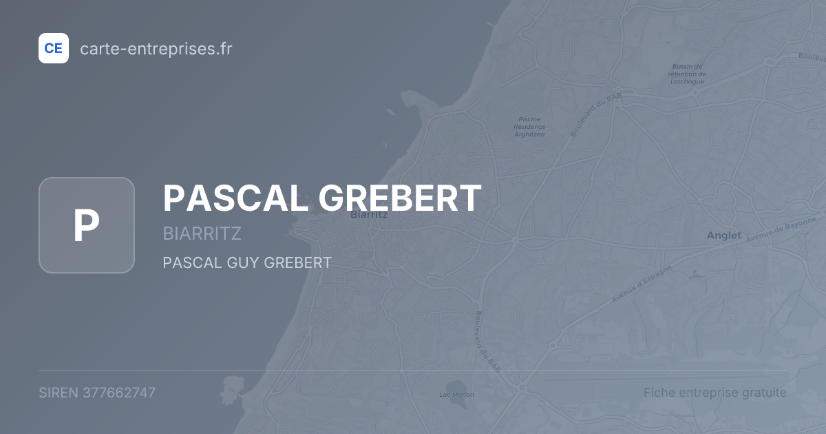 PASCAL GREBERT — 377662747 — fiche entreprise