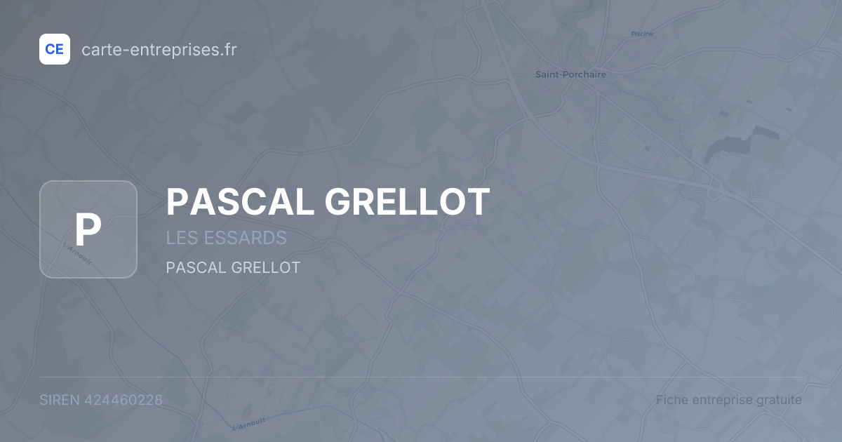 PASCAL GRELLOT — 424460228 — fiche entreprise