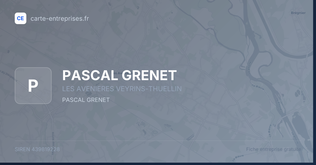 PASCAL GRENET — 439819228 — fiche entreprise