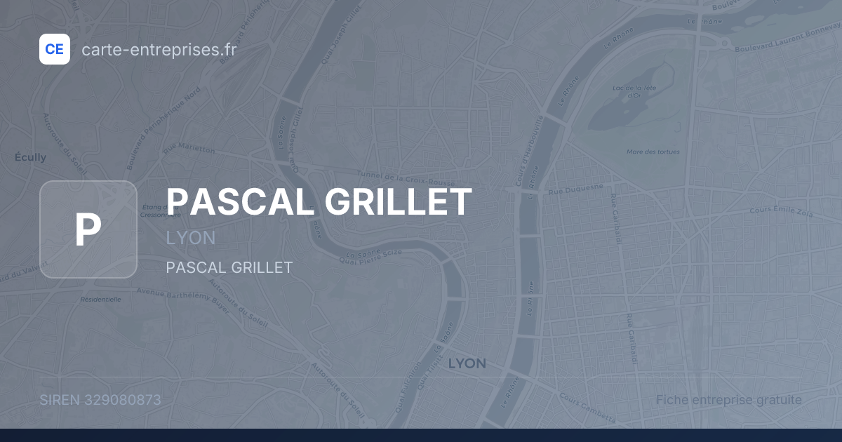 PASCAL GRILLET — 329080873 — fiche entreprise