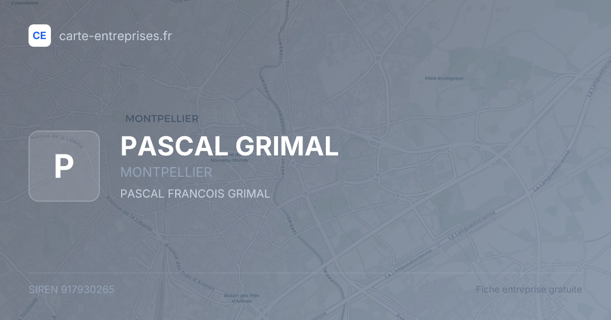 PASCAL GRIMAL — 917930265 — fiche entreprise