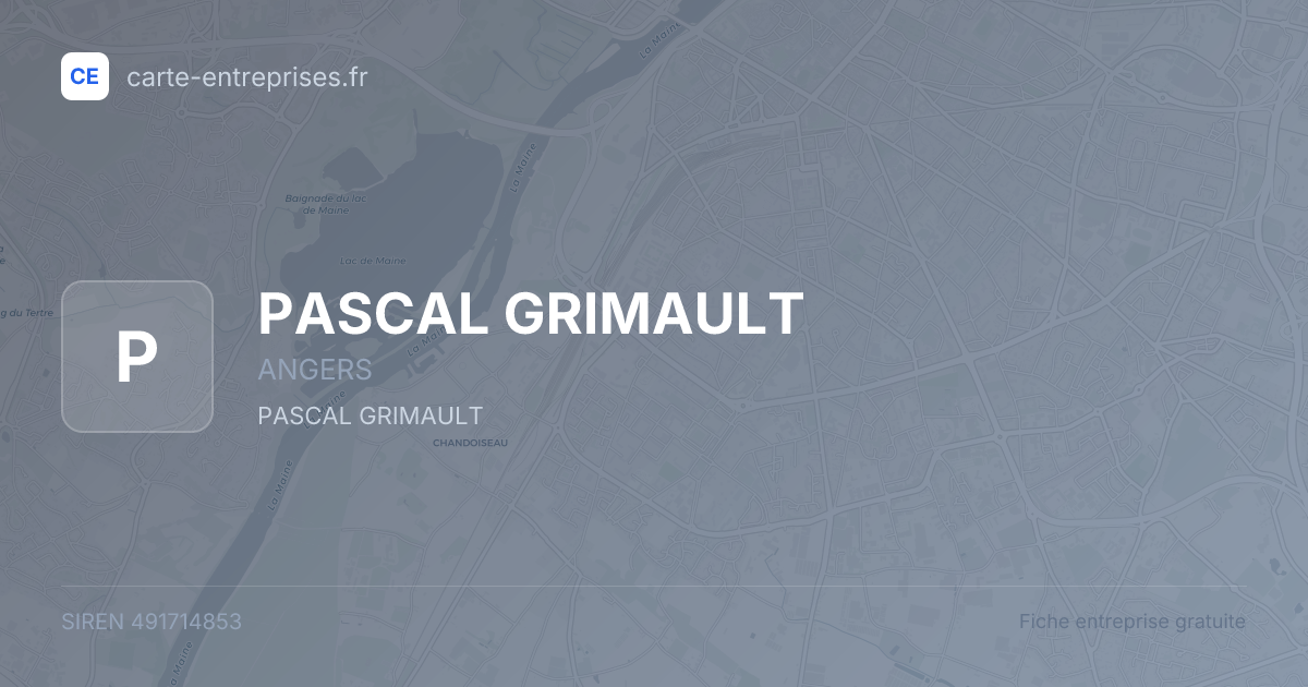 PASCAL GRIMAULT — 491714853 — fiche entreprise