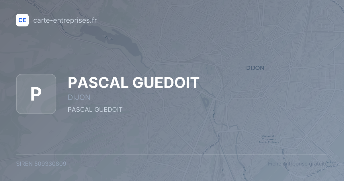 PASCAL GUEDOIT — 509330809 — fiche entreprise
