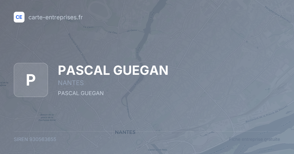 PASCAL GUEGAN — 930563655 — fiche entreprise