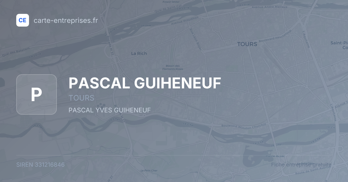PASCAL GUIHENEUF — 331216846 — fiche entreprise