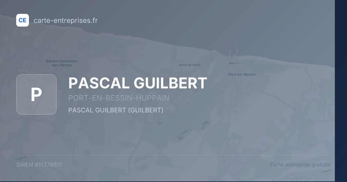 PASCAL GUILBERT — 411379811 — fiche entreprise