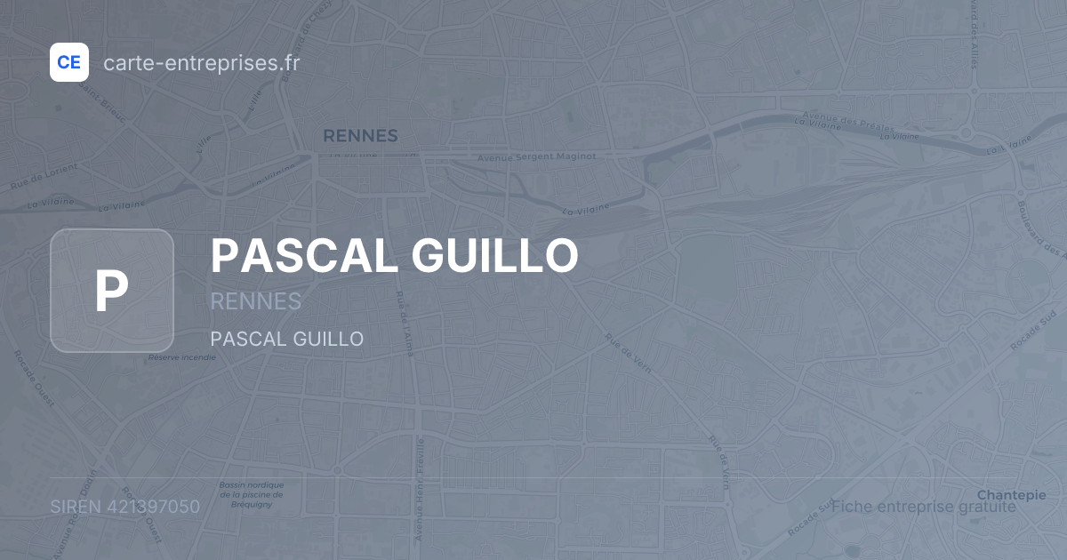 PASCAL GUILLO — 421397050 — fiche entreprise
