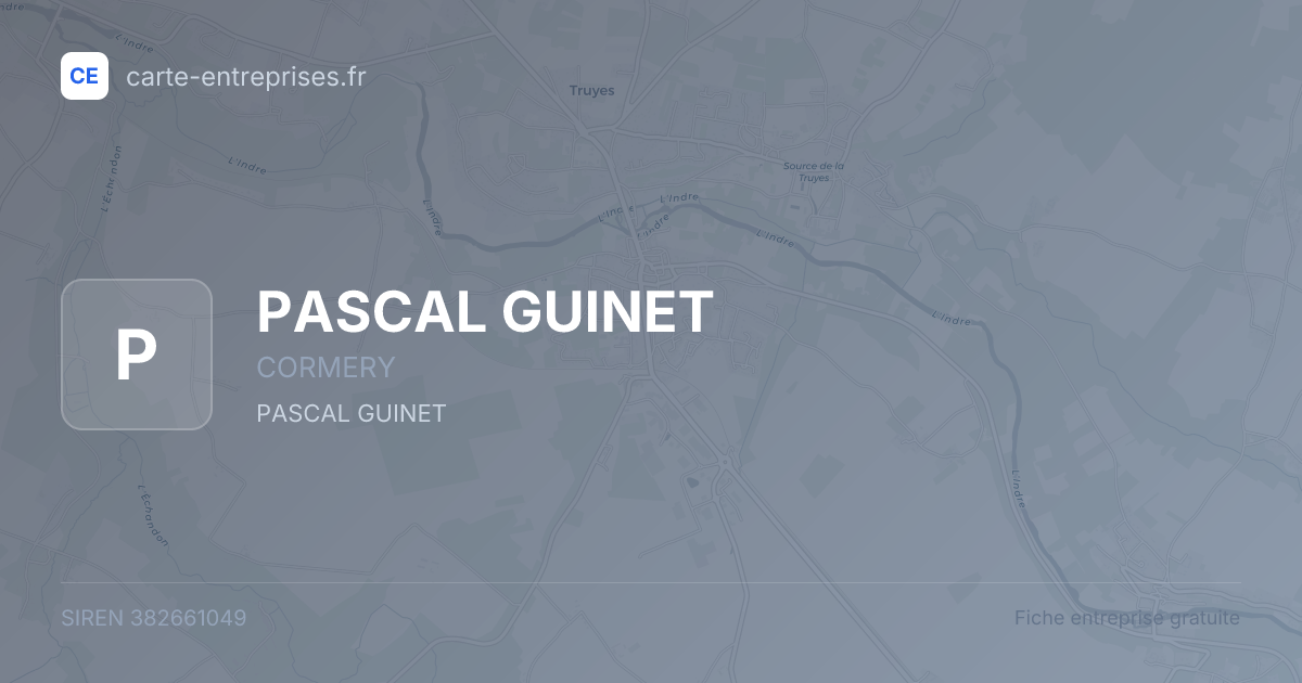 PASCAL GUINET — 382661049 — fiche entreprise