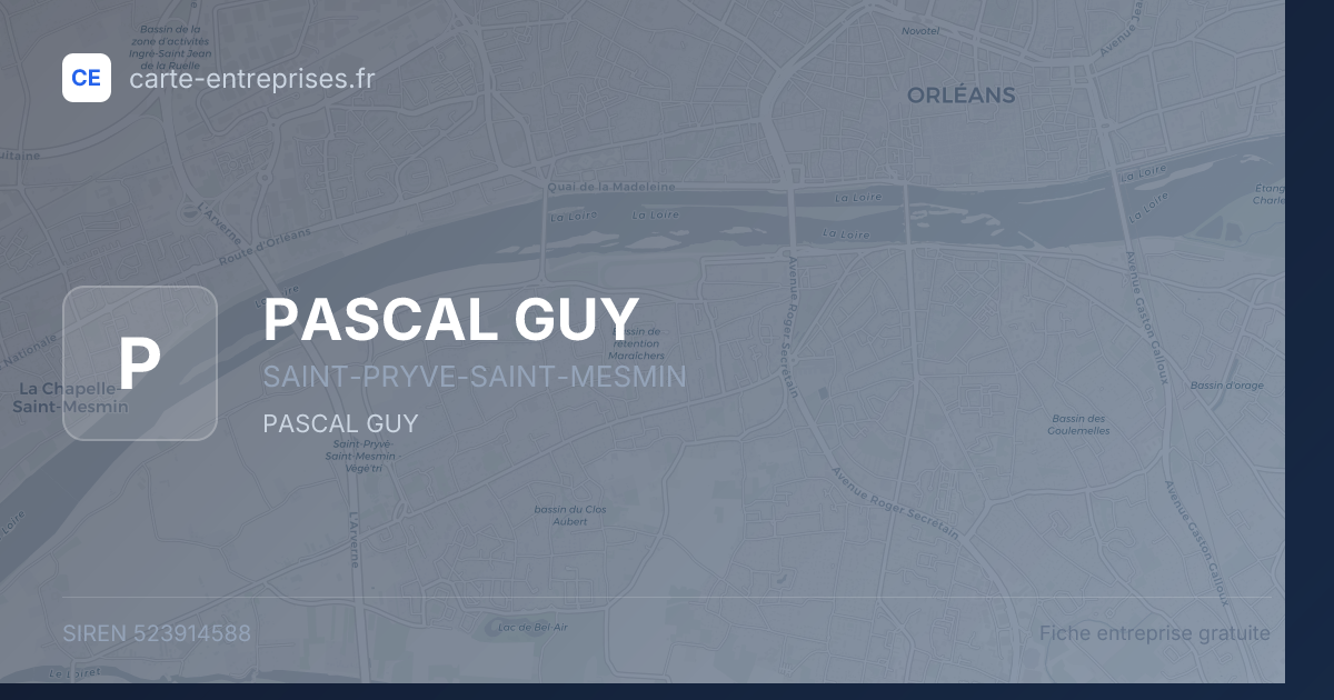 PASCAL GUY — 523914588 — fiche entreprise