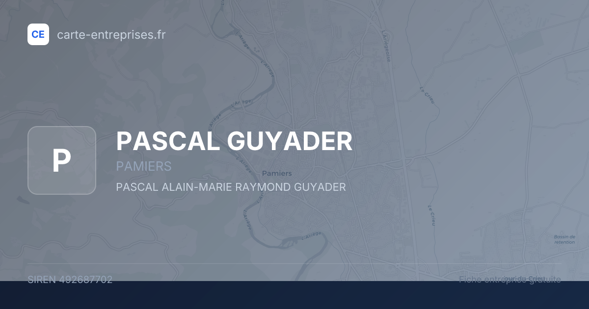 PASCAL GUYADER — 492687702 — fiche entreprise