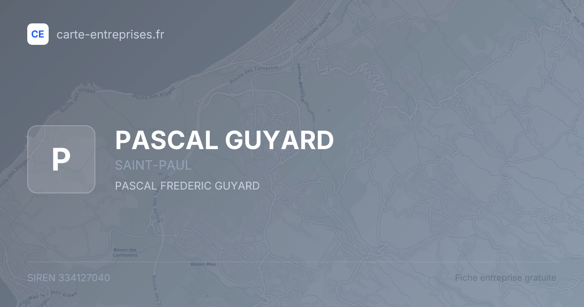 PASCAL GUYARD — 334127040 — fiche entreprise