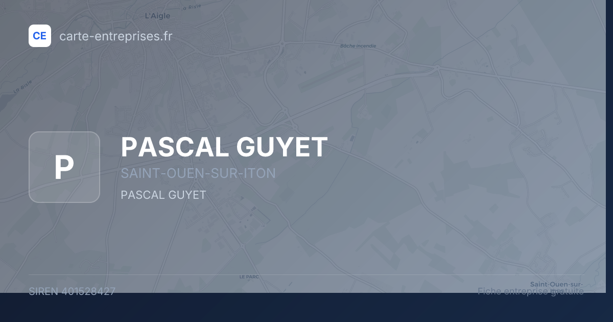 PASCAL GUYET — 401528427 — fiche entreprise