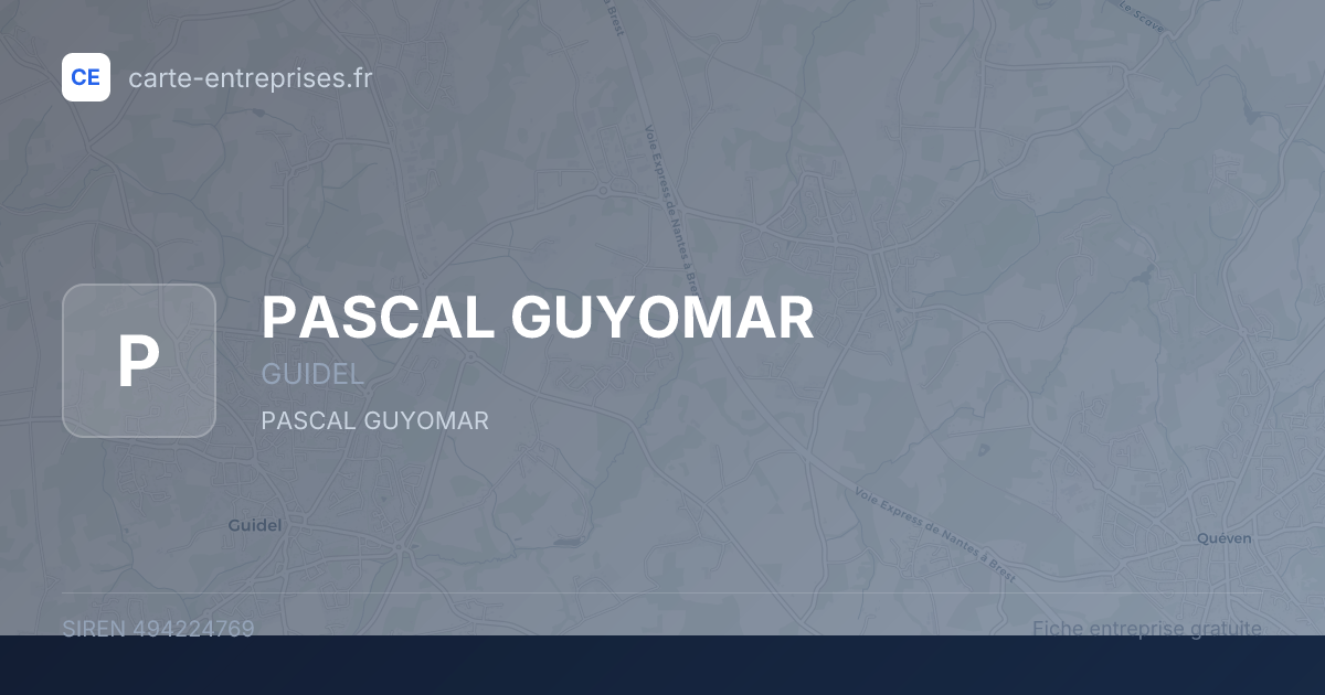 PASCAL GUYOMAR — 494224769 — fiche entreprise
