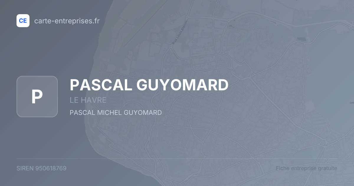 PASCAL GUYOMARD — 950618769 — fiche entreprise