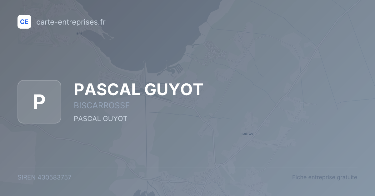 PASCAL GUYOT — 430583757 — fiche entreprise