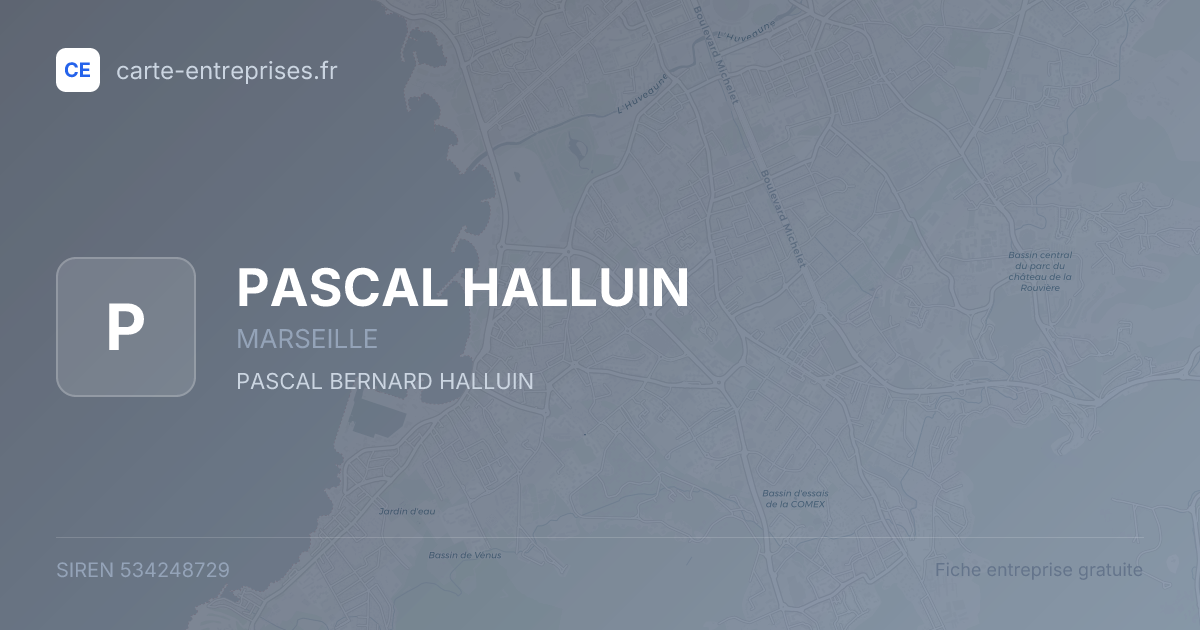 PASCAL HALLUIN — 534248729 — fiche entreprise