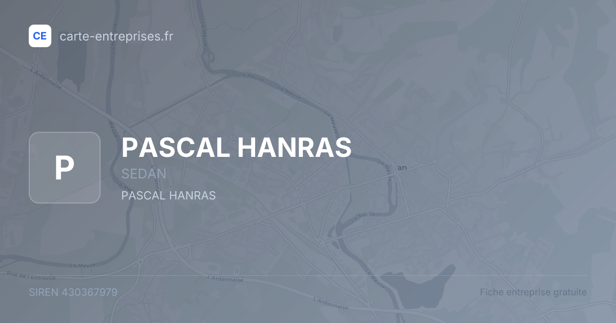 PASCAL HANRAS — 430367979 — fiche entreprise