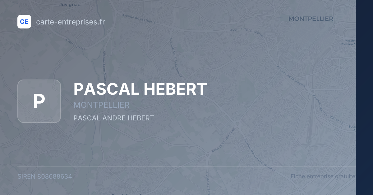 PASCAL HEBERT — 808688634 — fiche entreprise