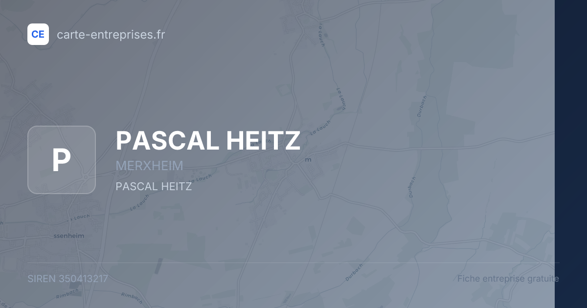 PASCAL HEITZ — 350413217 — fiche entreprise