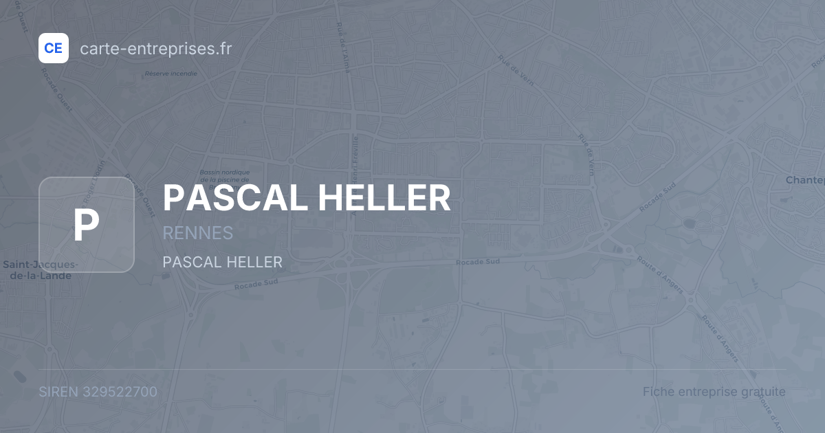 PASCAL HELLER — 329522700 — fiche entreprise