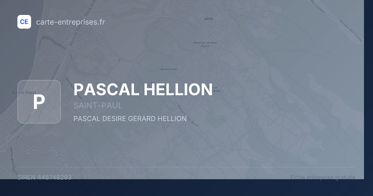 PASCAL HELLION — 448748293 — fiche entreprise