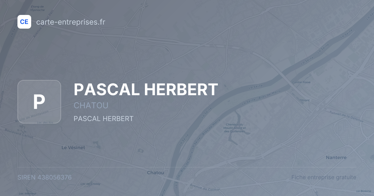 PASCAL HERBERT — 438056376 — fiche entreprise