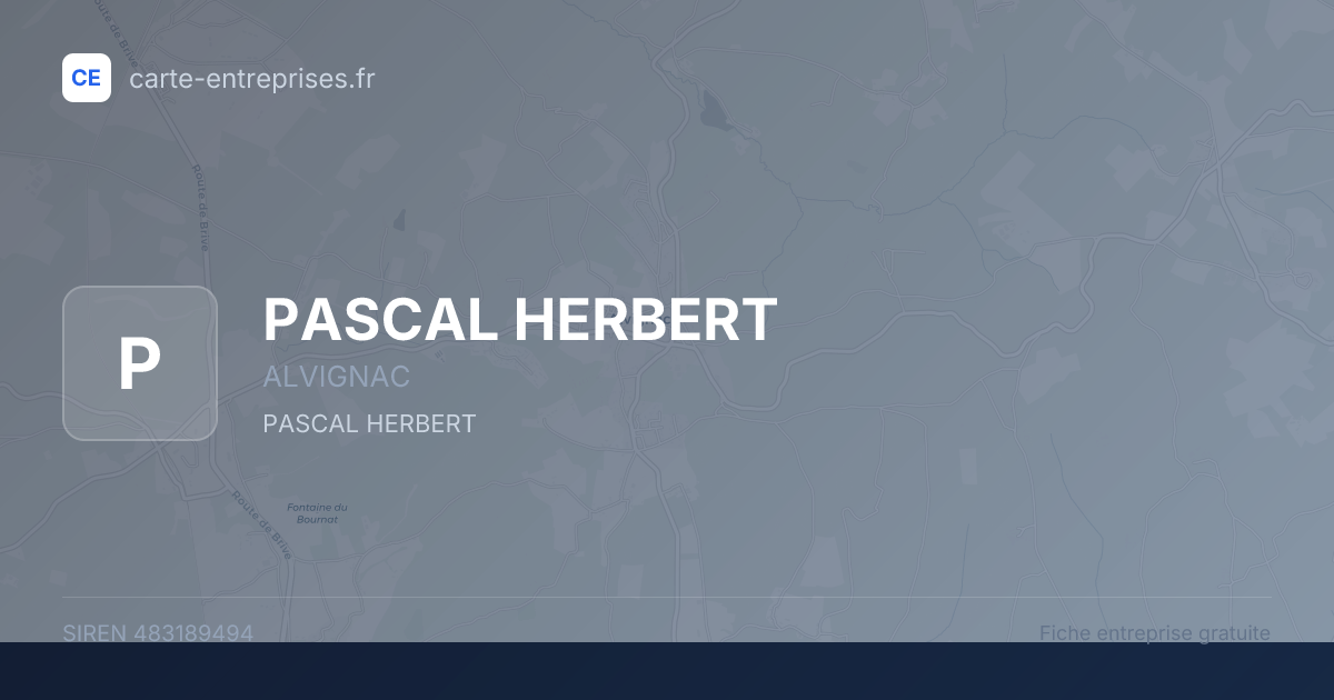 PASCAL HERBERT — 483189494 — fiche entreprise
