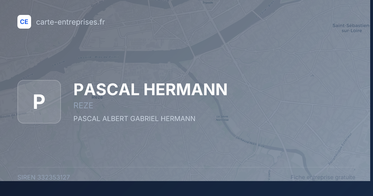 PASCAL HERMANN — 332353127 — fiche entreprise