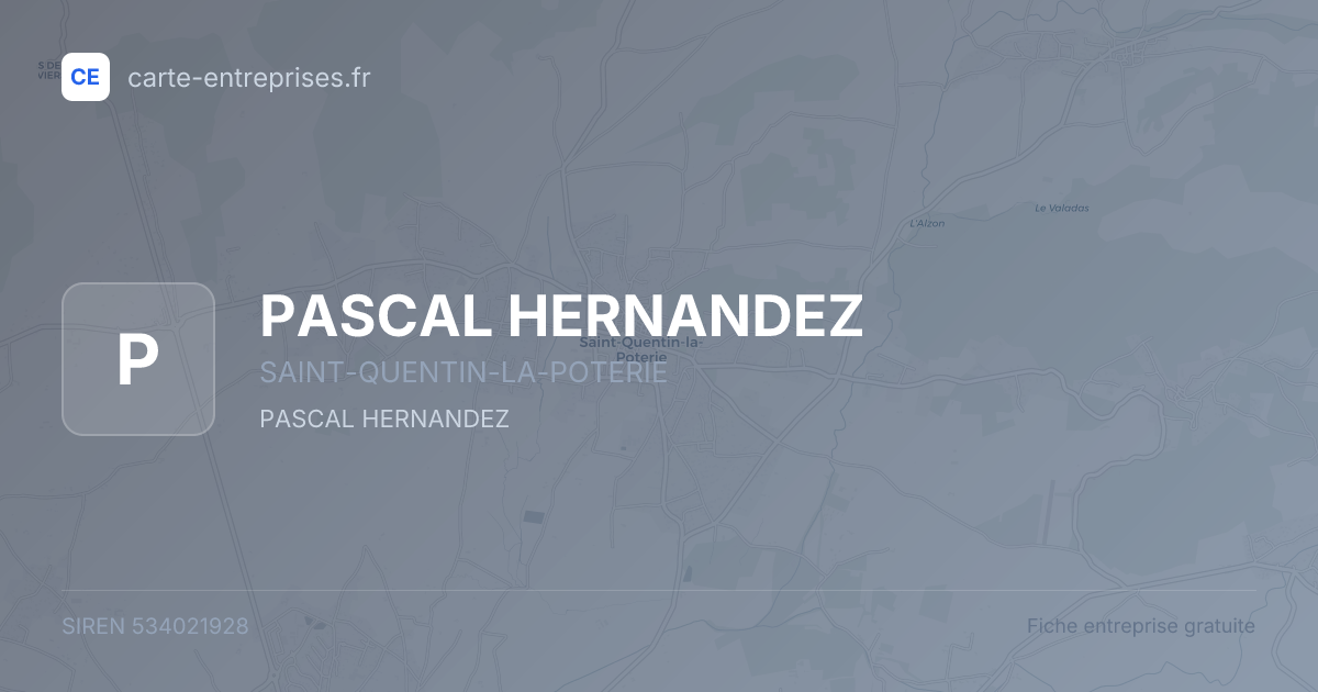 PASCAL HERNANDEZ — 534021928 — fiche entreprise