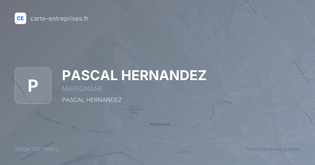 PASCAL HERNANDEZ — 752718932 — fiche entreprise