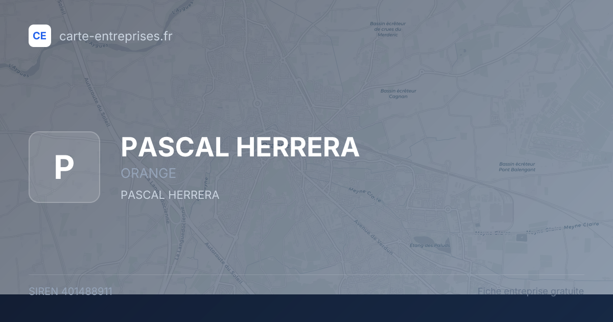 PASCAL HERRERA — 401488911 — fiche entreprise