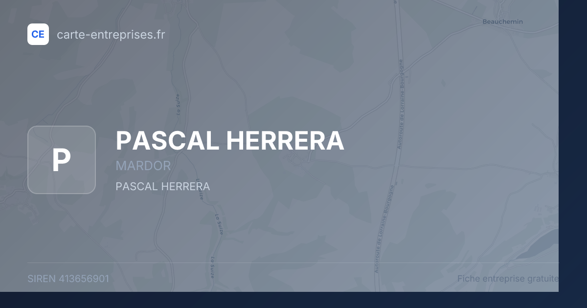 PASCAL HERRERA — 413656901 — fiche entreprise
