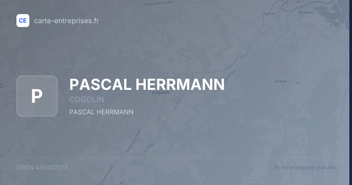 PASCAL HERRMANN — 430402073 — fiche entreprise