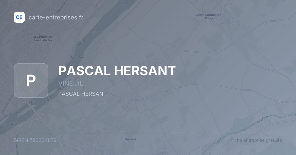 PASCAL HERSANT — 790204879 — fiche entreprise