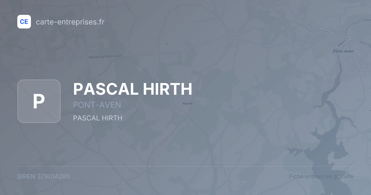 PASCAL HIRTH — 379014285 — fiche entreprise