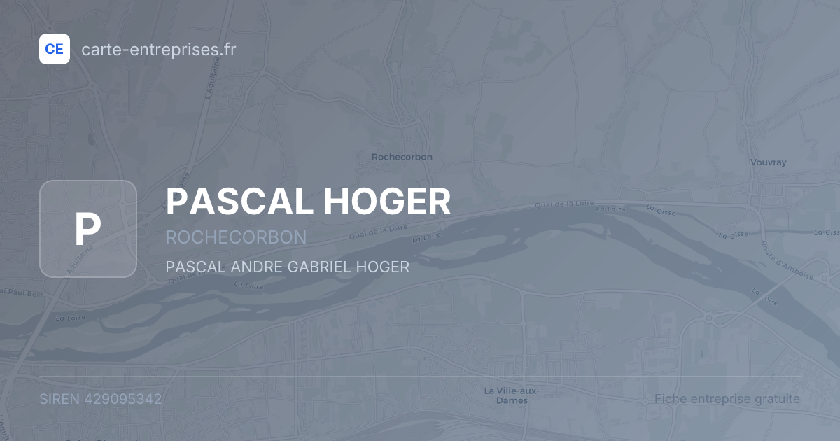 PASCAL HOGER — 429095342 — fiche entreprise