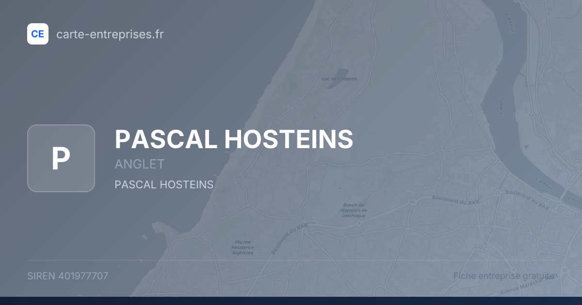 PASCAL HOSTEINS — 401977707 — fiche entreprise