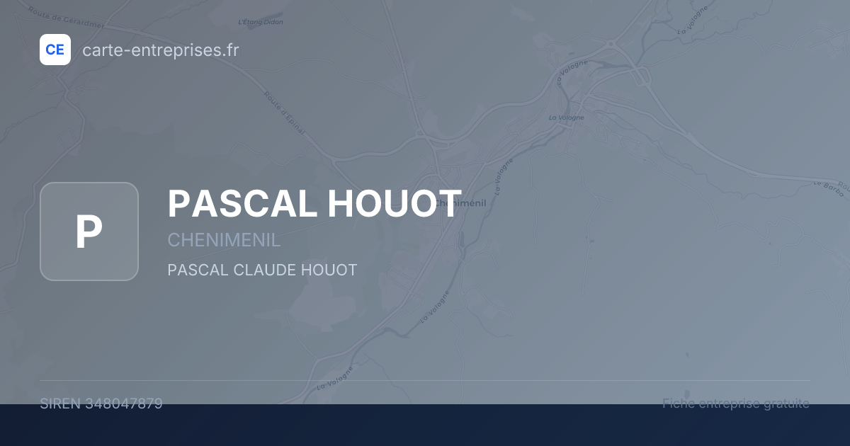 PASCAL HOUOT — 348047879 — fiche entreprise