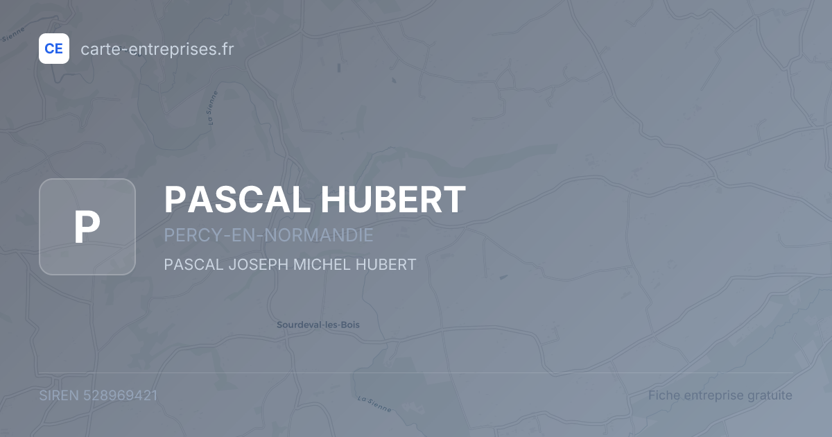 PASCAL HUBERT — 528969421 — fiche entreprise