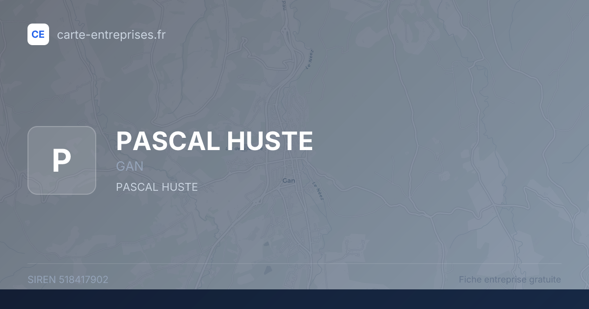 PASCAL HUSTE — 518417902 — fiche entreprise