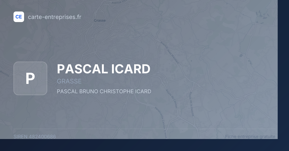 PASCAL ICARD — 482400686 — fiche entreprise