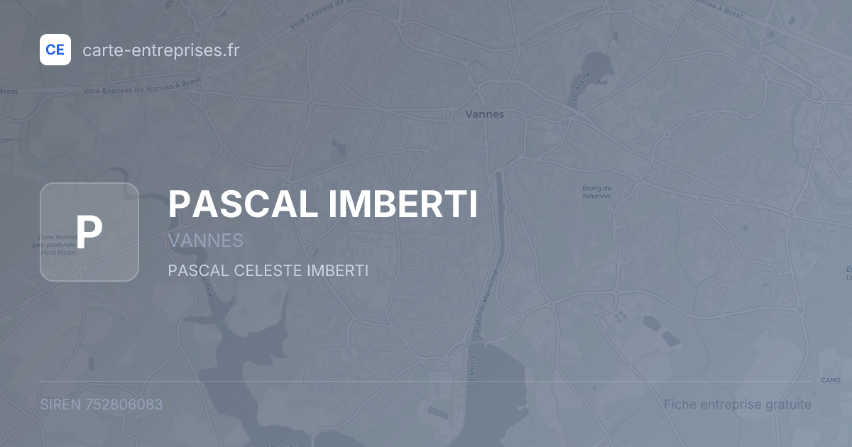 PASCAL IMBERTI — 752806083 — fiche entreprise