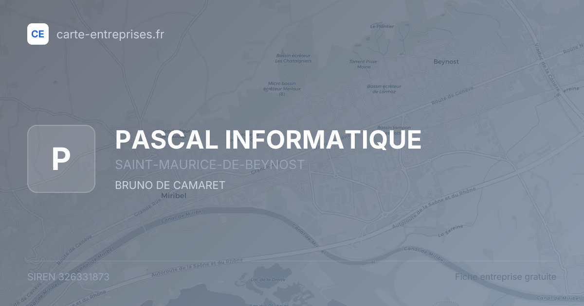 PASCAL INFORMATIQUE — 326331873 — fiche entreprise