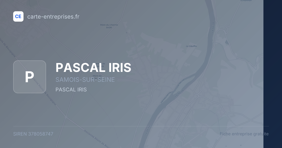 PASCAL IRIS — 378058747 — fiche entreprise