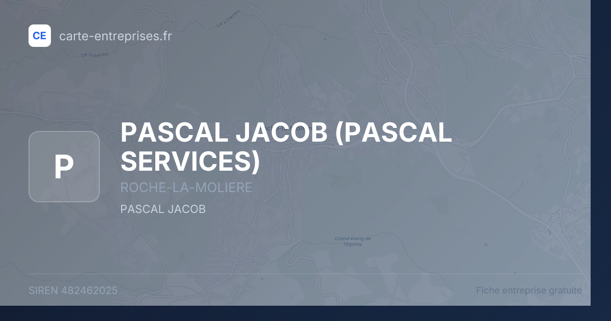 PASCAL JACOB (PASCAL SERVICES) — 482462025 — fiche entreprise