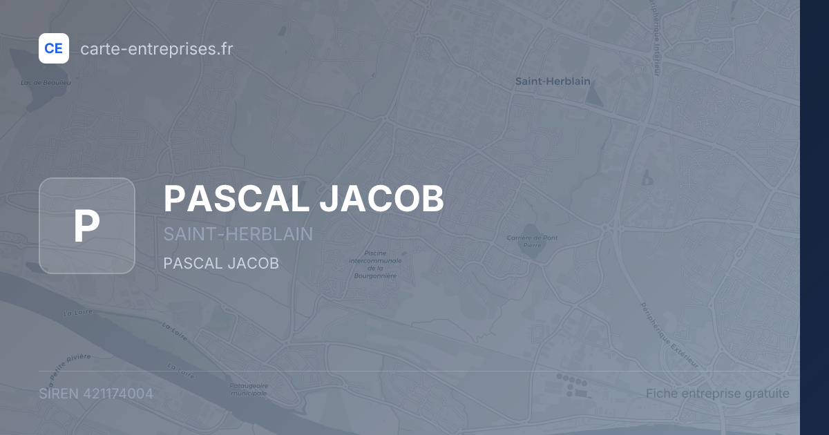 PASCAL JACOB — 421174004 — fiche entreprise