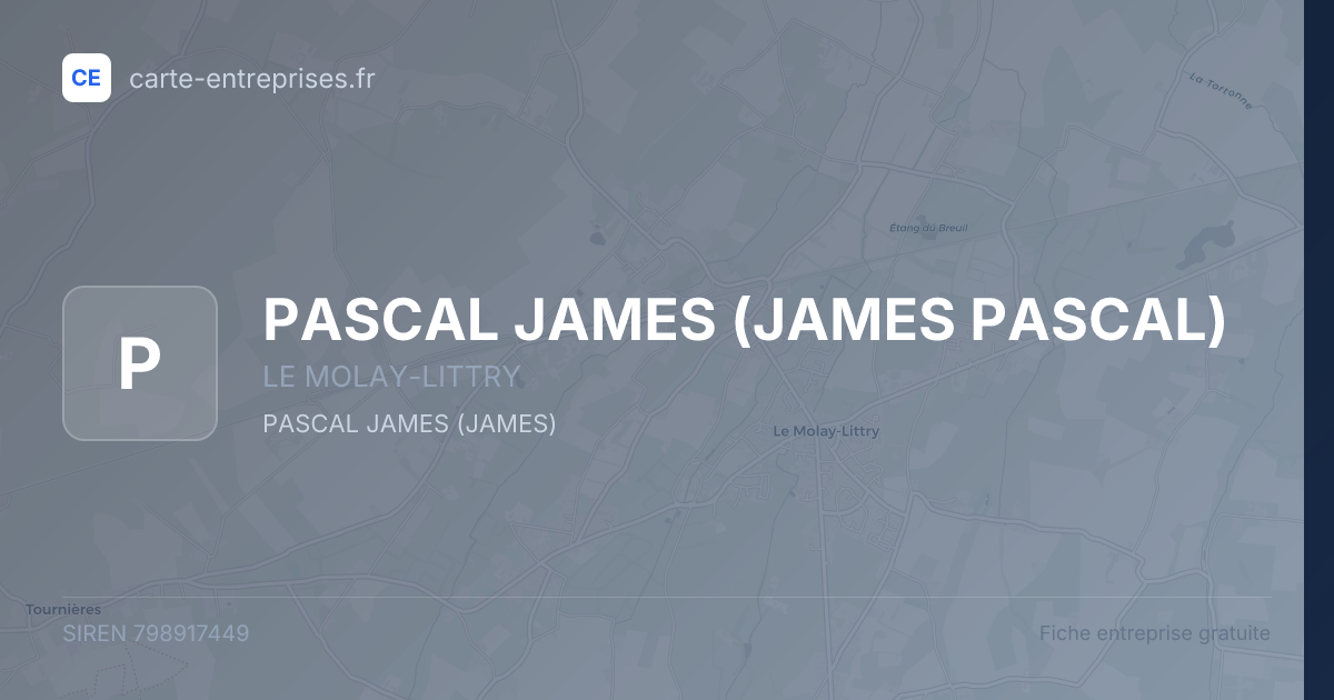 PASCAL JAMES (JAMES PASCAL) — 798917449 — fiche entreprise